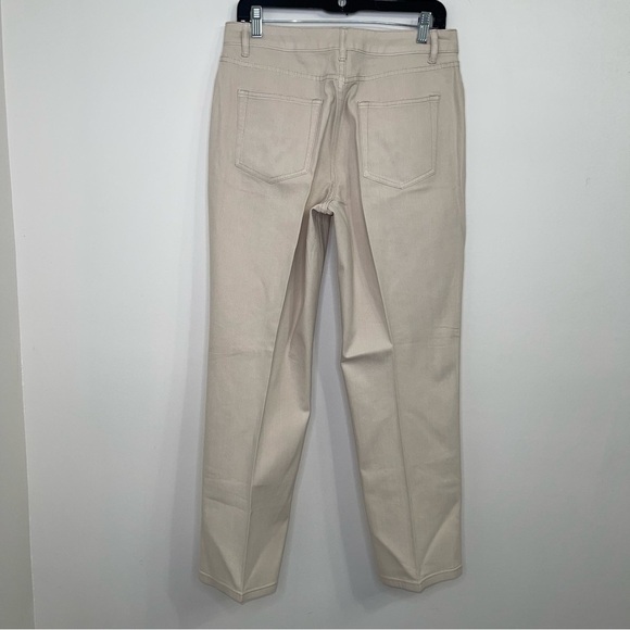 Coldwater Creek Women's Beige Straight-Leg Jeans - Picture 9 of 11